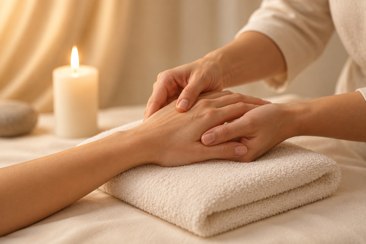 A moment of care at Harmony Beauty Studio