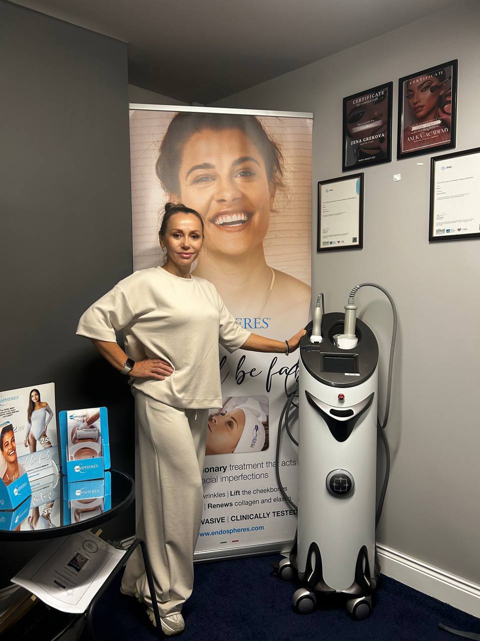 Endospheres therapy in process